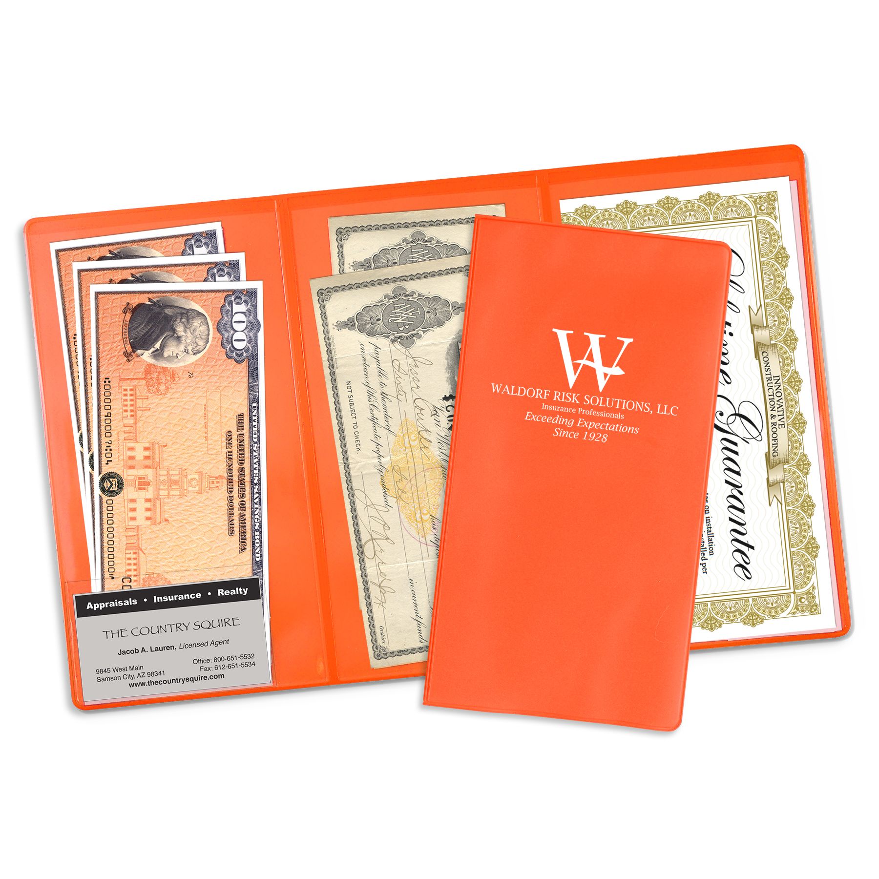 Orange Imprinted